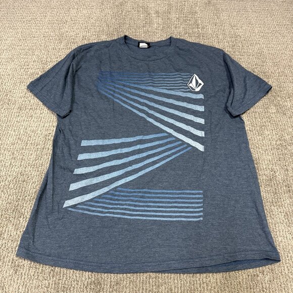 Volcom T-Shirt Men’s Blue Short Sleeve Size Large - Picture 1 of 11